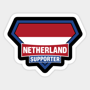 Netherland Super Flag Supporter Sticker